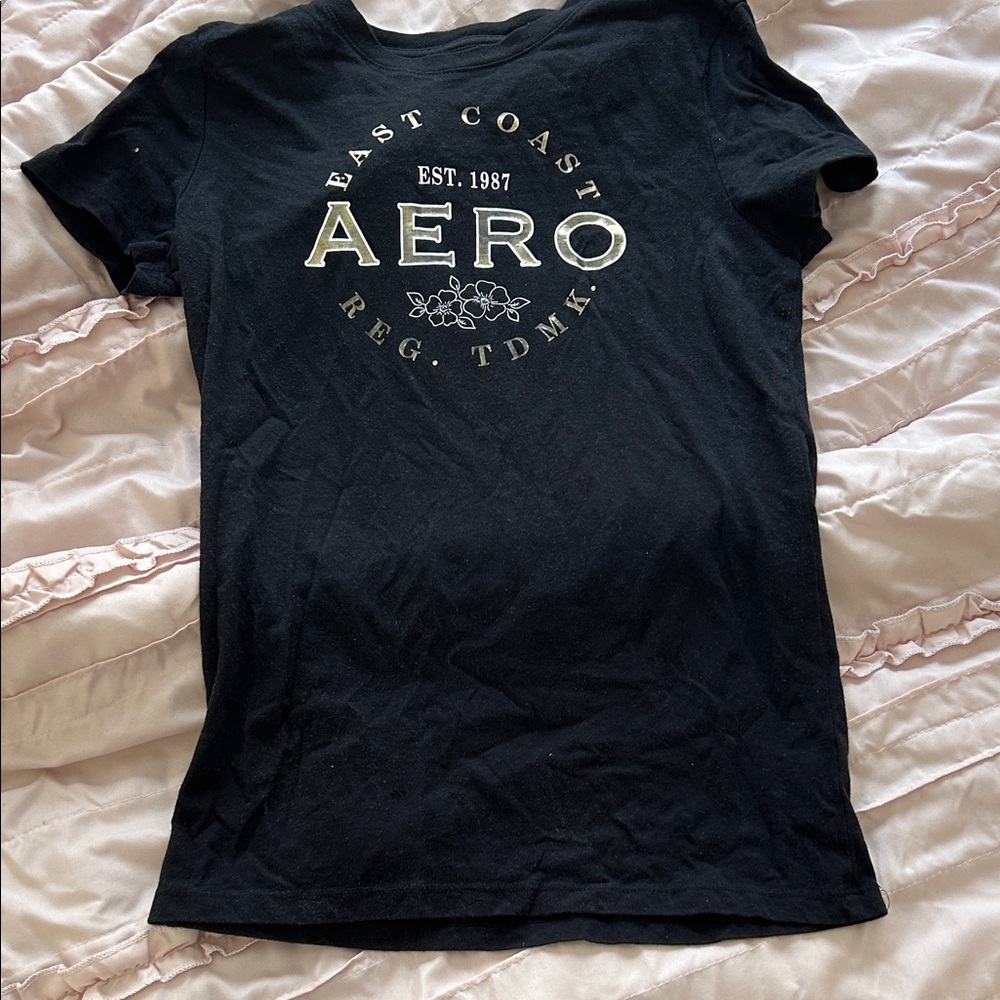 Aeropostale Black Graphic T-Shirt